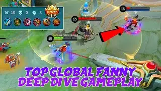 Fanny Top Global Gameplay Deep Tower Dive Gameplay | MLBB