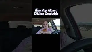 Wingstop Atomic Chicken Sandwich is it as HOT as the Arby's Diablo Chicken Sandwich? #shorts #short