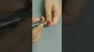 Easy nail art #short # nailart #goldglitter