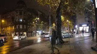 ベオグラード夜の街歩き｜カラジョルジェヴァ〜ドゥシャナ｜2025/11/12 夜｜🌙 7℃