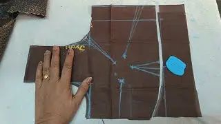 34 इंच ब्लाऊज ची कटींग अगदी सोपी पध्दत 