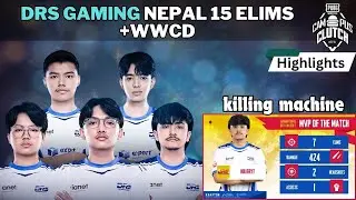 Drs Gaming Nepal Dominates PMCC Finals Day 1 | Killer YT MVP | Highlights 15 Elims WWCD