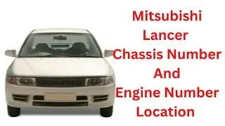 Mitsubishi Lancer Chassis Number And Engine Number Location #mechanic #mitsubishi