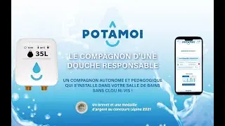 Le Potamoi : Votre compagnon de douche r&eacute;volutionnaire qui coupe l'eau pour faire des &eacute;conomies ! 🚿💧