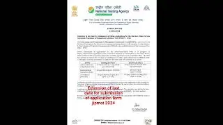 extension application from jipmat 2024 /last date 29 apirl #jipmat #jipmatexam kamre alam sir