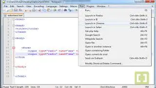 Front end Development HTML (Advance): 034 Radio Button and Checkbox