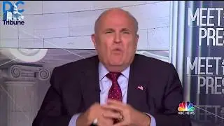 Rudy Giuliani Loses His Mind On Meet The Press, Says 