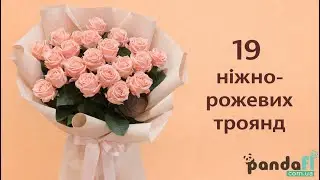 Доставка квітів Київ 🌸 Доставка цветов Киев 🌸 19 ніжно-рожевих троянд #rose #flowers #bouquet
