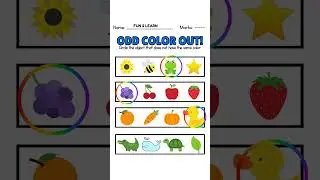 ODD COLOR OUT?🤔 SIMPLE GAME FOR KIDS #EASY TO GUESS @FUN 2 LEARN 📚✏️