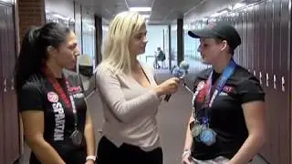 Senior Emma Kate and English teacher MJ Martinez conquer Spartan challenge