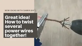 Great idea! How to twist several power wires together!