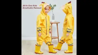 All In One Kids Breathable Rainsuit