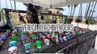 Venice beach vendors - &ldquo;Venice dream catchers&rdquo; with Manny