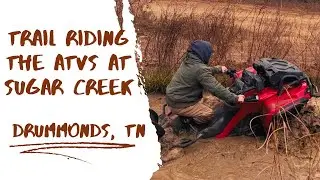 ATV riding at Sugar Creek | Drummonds, TN | New Years Ride | Honda | Canam | Big Bear