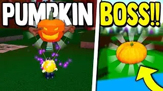 PUMPKIN BOSS!! (Rare items) | Build a Boat for Treasure ROBLOX