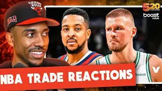 Jeff Teague REACTS to Celtics TRADING Kristaps Porzingis, Pelicans TRADING CJ McCollum | Club 520