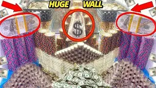 ENORMOUSLY “HUGE” WALL CRASHES DOWN MAKING US OVER $700,000,000.00! HIGH RISK COIN PUSHER! (BIG WIN)