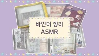 쫌쫌따리 사모은 스티커 바인더 정리 함께해요! | ASMR | 바스락 뽀시락 종이소리 끝판왕☺️