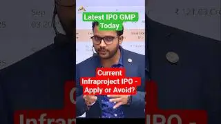 Current Infraprojects ipo | Current Infraprojects ipo review | Current Infraprojects ipo #ipo #gmp
