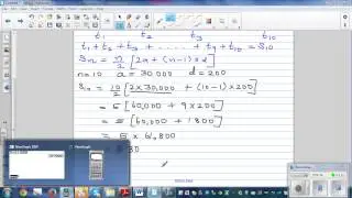 Application of arithmetic series in real life