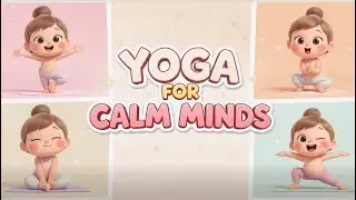 Yoga for Calm Minds 🧘 ♀️  Kids Yoga for Relaxation & Focus  Yoga Kitty 🐱