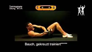 Isokinator Training - Grund&uuml;bung M3A f&uuml;r Muskelaufbau an Bauch und Po