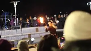 Toronto Harbourfront Centre 2025 Winterfest w North Fire Circus