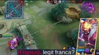 FRANCA LONG HOOK DAMAGE HACK 2023! BUILD TOP 1 GLOBAL FRANCO | MLBB