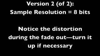 Audio Resolution Demo of Fadeout