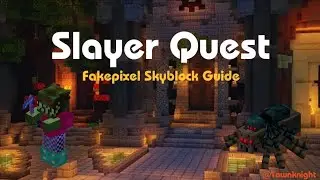 How to do Slayer Quest in Fakepixel Skyblock⚔️🛡️. Easy guide. #minecraft #video #viral #skyblock