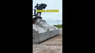 Our Gravel Driveways Solution🚜❄️ #graveldriveway #snowblowing