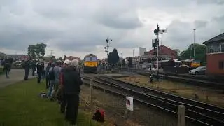 Class 66789 in BR Large Logo Blue Livery (GBRF). Severn Valley Diesel Gala.