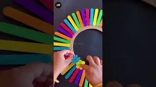 Beautiful Wall Hanging Craft Using Ice Cream Sticks / #shorts