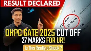 OHPC GATE 2025 Result Declared | UR Category Cutoff | Odisha Hydro Power Corporation