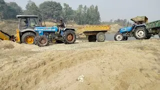 4x4 Tractor Stuck & JCB Loading Action: Sonalika Tiger, John Deere, New Holland, Mahindra, Swaraj