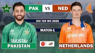 🔴LIVE: Pakistan vs Netherlands, 1st T20 | Live Cricket match Today &bull; PAK vs NED Match Commentary