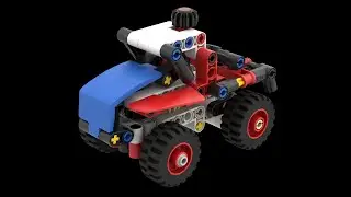 Claas Mini Xerion - A Lego Technic 42116 Skid-Steer Loader alternate build