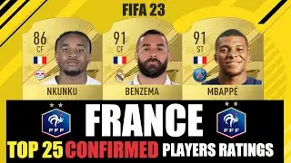 FIFA 23-TOP 25 CONFIRMED PLAYERS RATINGS FRANCE