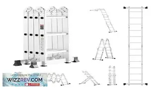 VEVOR 12 Foot Folding Ladder  7 in 1 330 lbs 12ft Reach