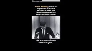 why the JFK files will never be released; it's all about the Nation State of Israel occupying Canaan