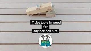 T slot table in wood #woodworking #diy #tslot
