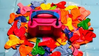 Satisfying Colorful Heart-Shaped Mylar Balloon Blowing | Relaxing ASMR Balloon Video