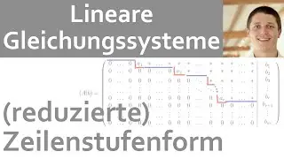 📘 Lineare Gleichungssysteme 08 |  Gau&szlig;-Algorithmus 2/4: (reduzierte) Zeilenstufenform