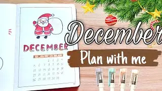 PLAN WITH ME | December 2021 Bullet Journal Setup | Christmas Themed Bullet Journal