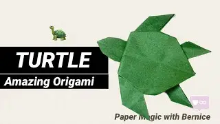Paper Folding: Make An Adorable Baby Turtle 🐢