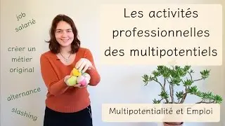 La Multipotentialité - les activités professionnelles des multipotentiels