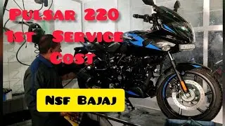 Bajaj Pulsar220f First  Service Cost  // 220 Pulsar Bs6 #Pulsar220 #Thedograrider