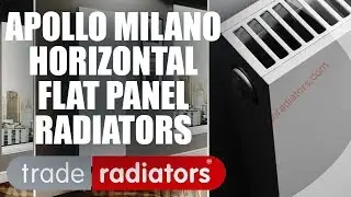 Apollo Milano Horizontal Flat Panel Radiator, White, 600mm x 1200mm | Trade Radiators