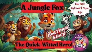 A Jungle Fox: The Quick-Witted Hero | Fun Animal Story for Kids | Bed Time Story | Kids Story