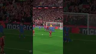 Mo Salah Free Kick vs Atletico Madrid 🔥 #football #shorts #liverpool #trending #viral